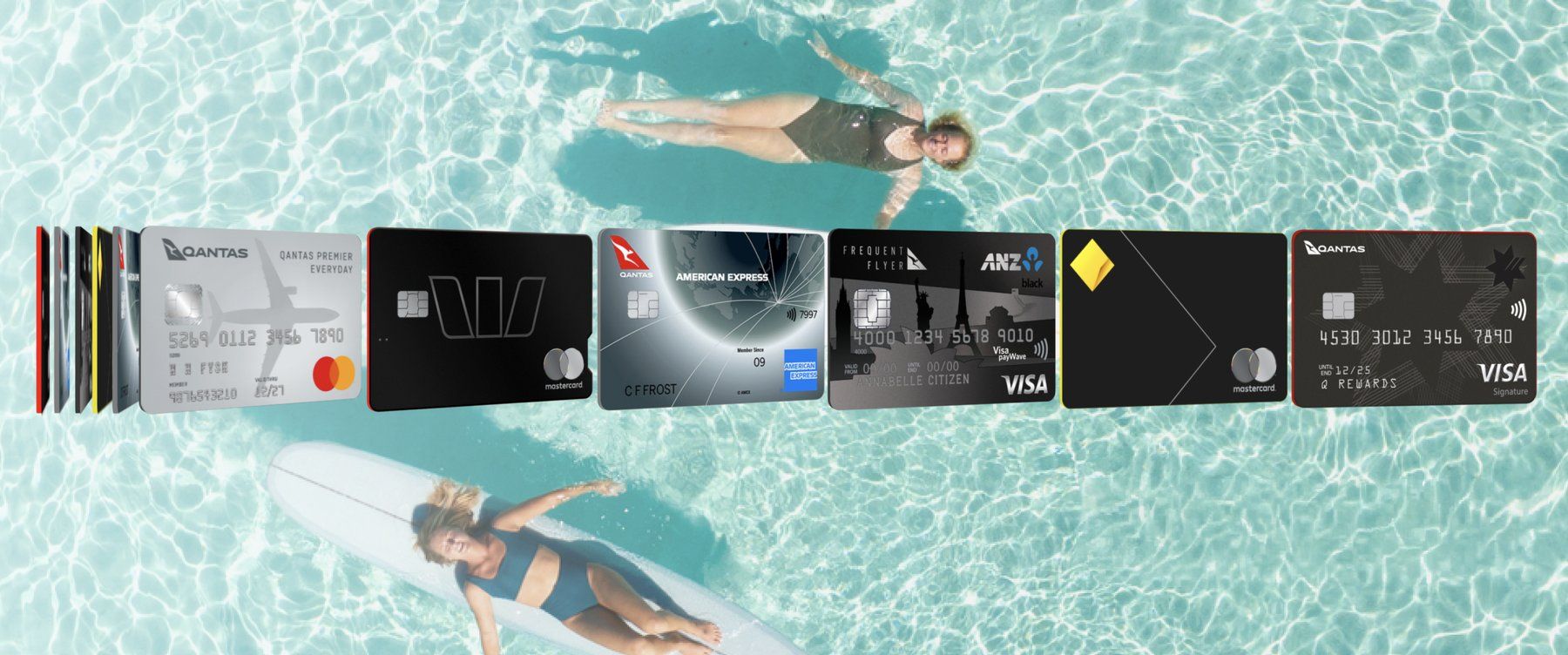 Qantas Points-earning credit cards from major Australian providers
