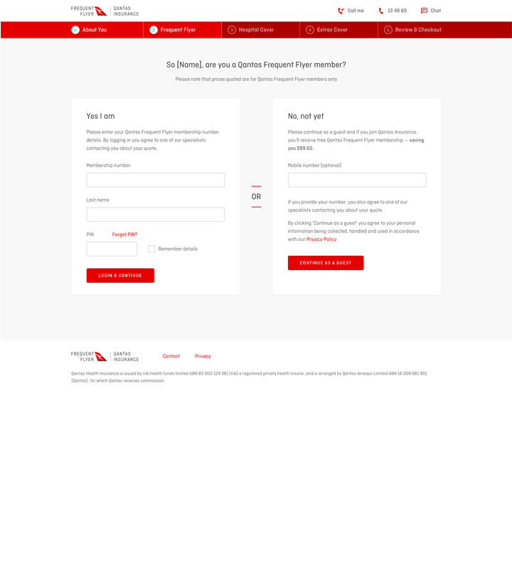Login simplification iterations